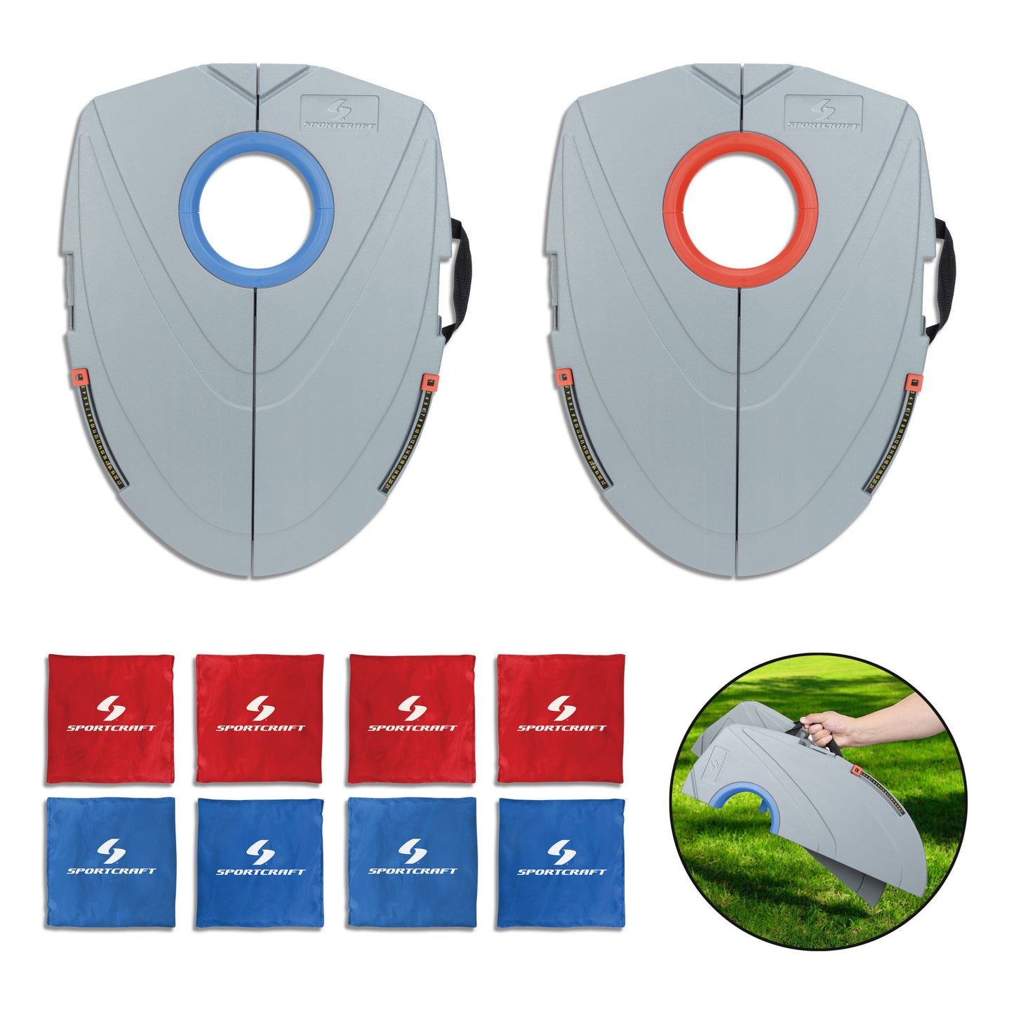 Sportcraft Portable Bean Bag Toss Grey