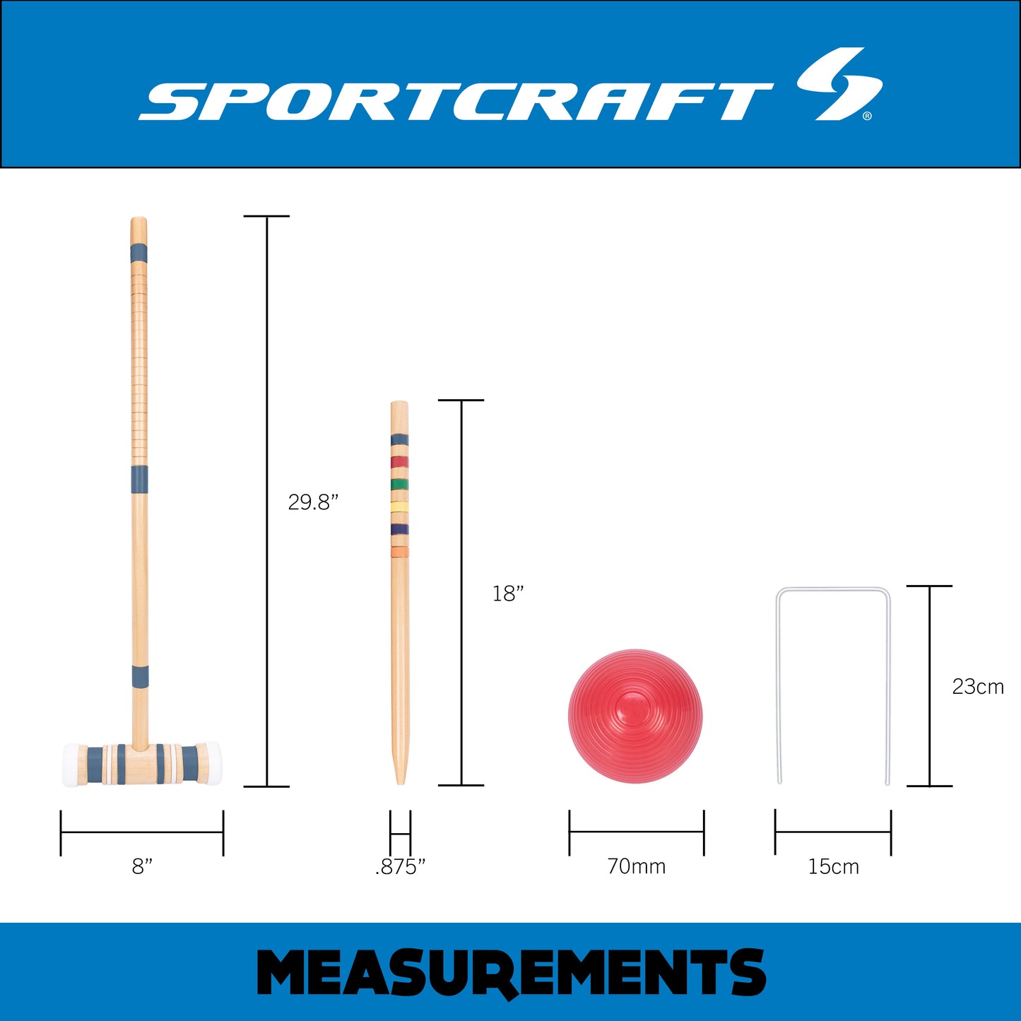 Classic Croquet Set for up-to 6 Players