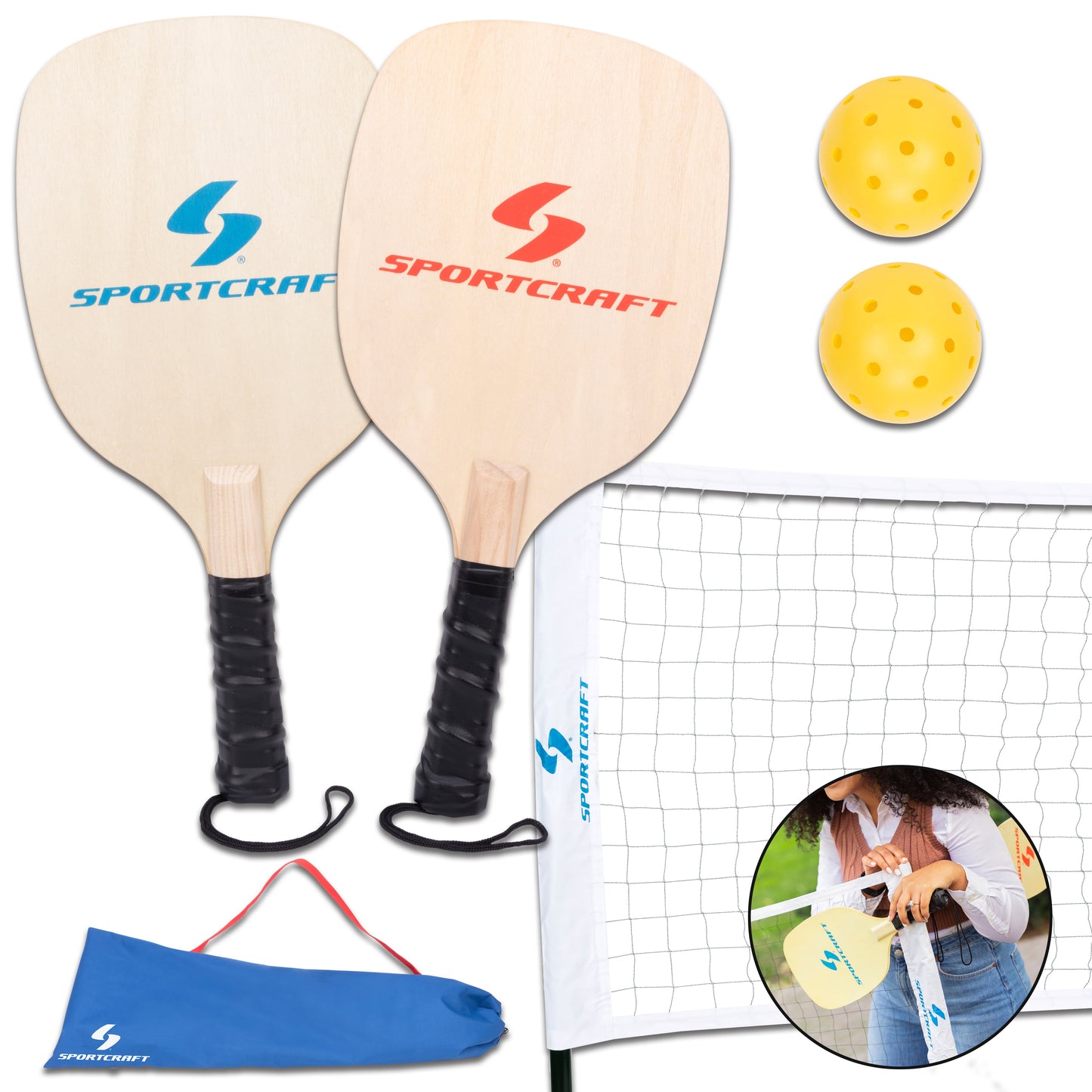 Sportcraft PickleBall Set - Main product image showing complete set