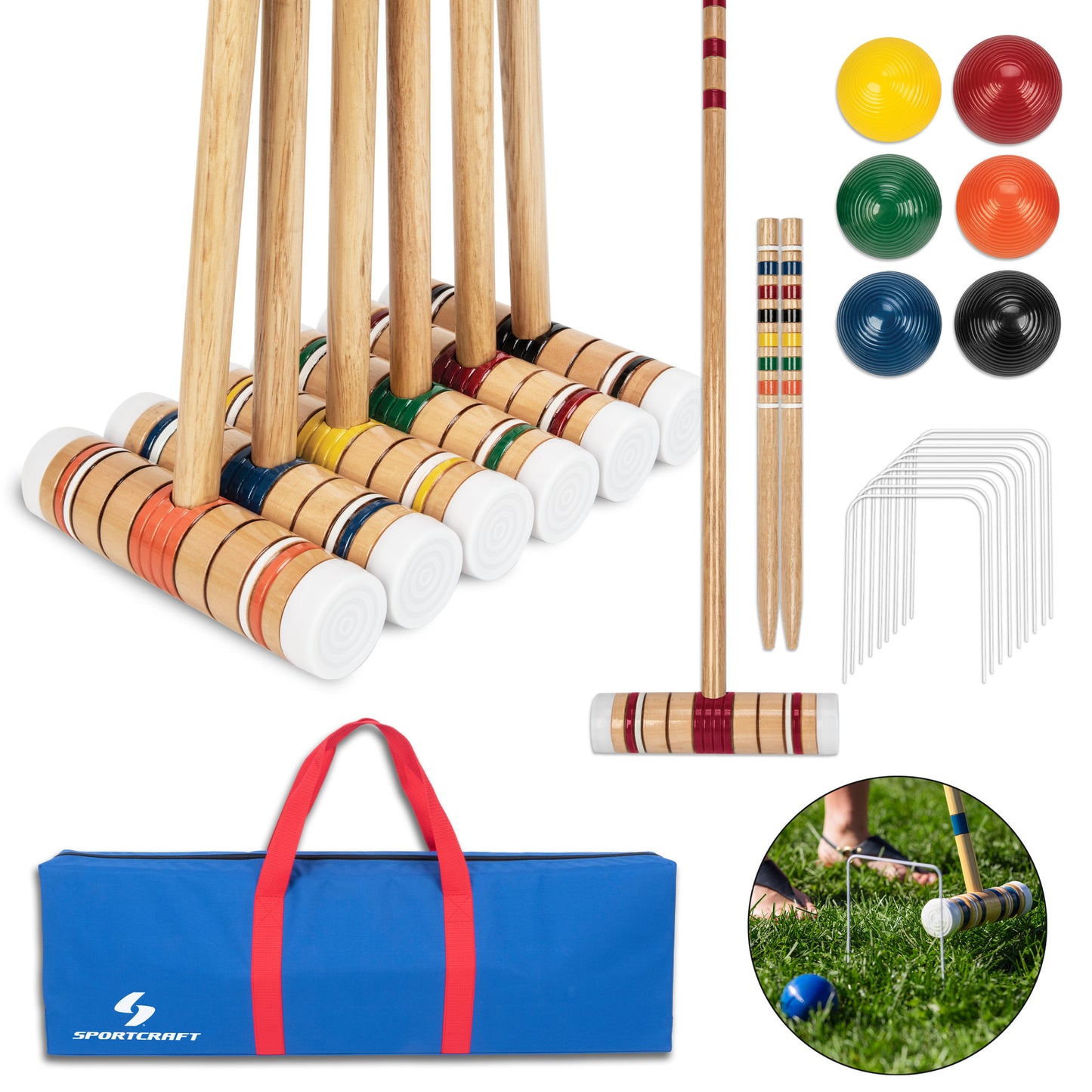Sportcraft Croquet Set Multi