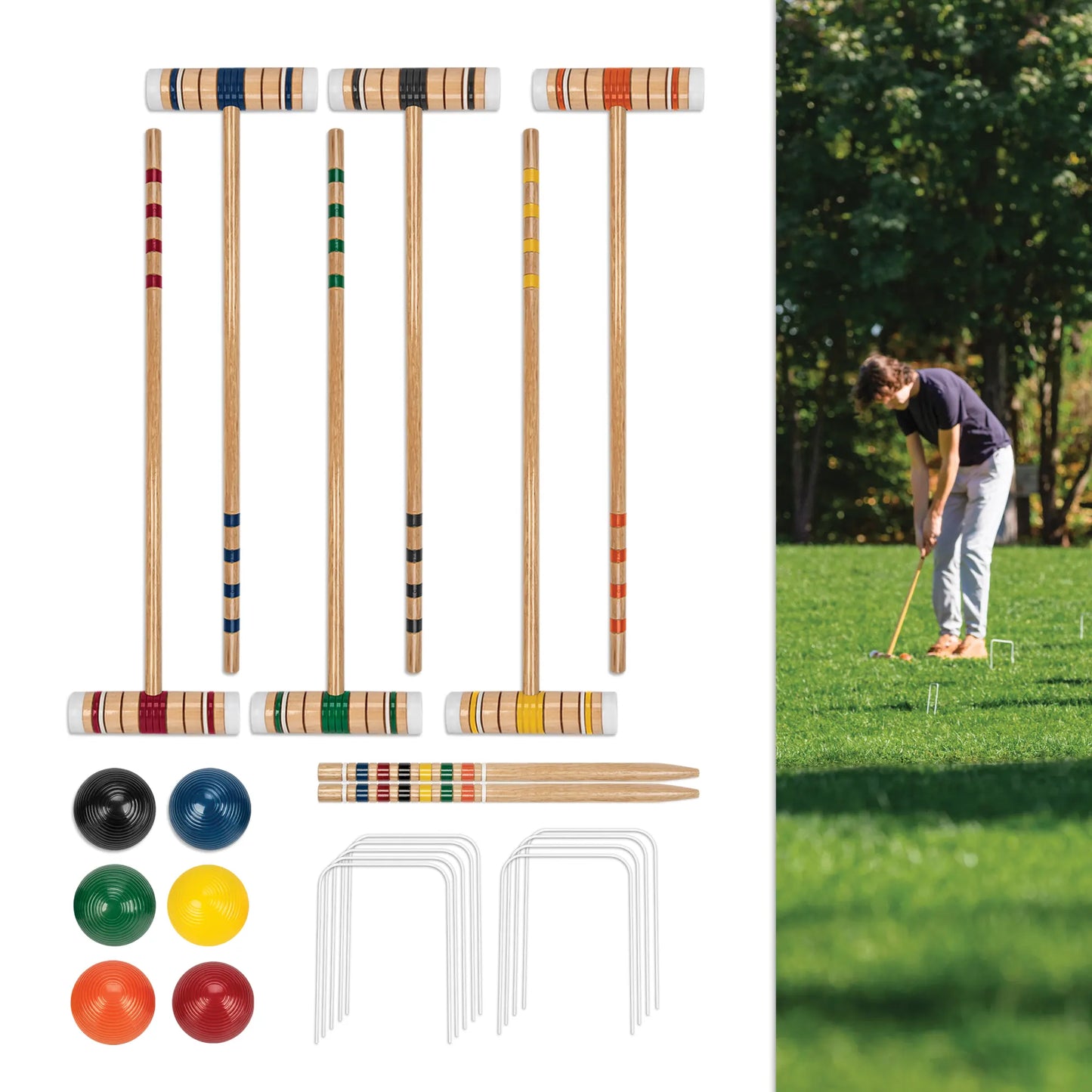 Classic Croquet Set for up-to 6 Players