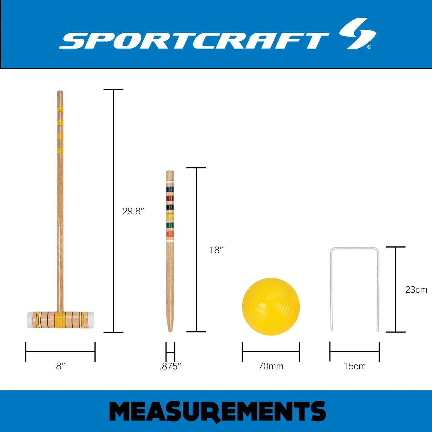 Classic Croquet Set for up-to 6 Players