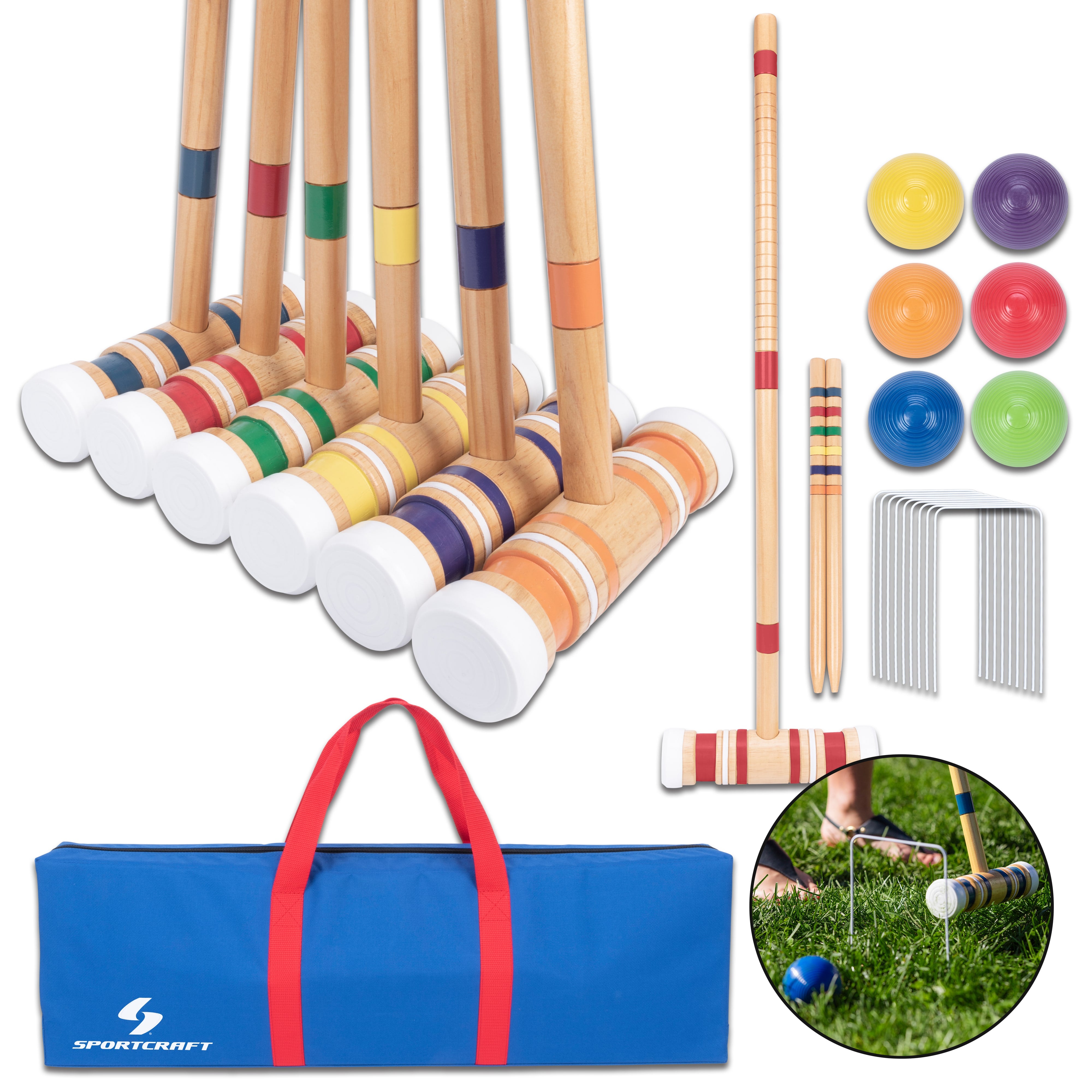 Classic Croquet Set for up-to 6 Players – Sportcraft Canada