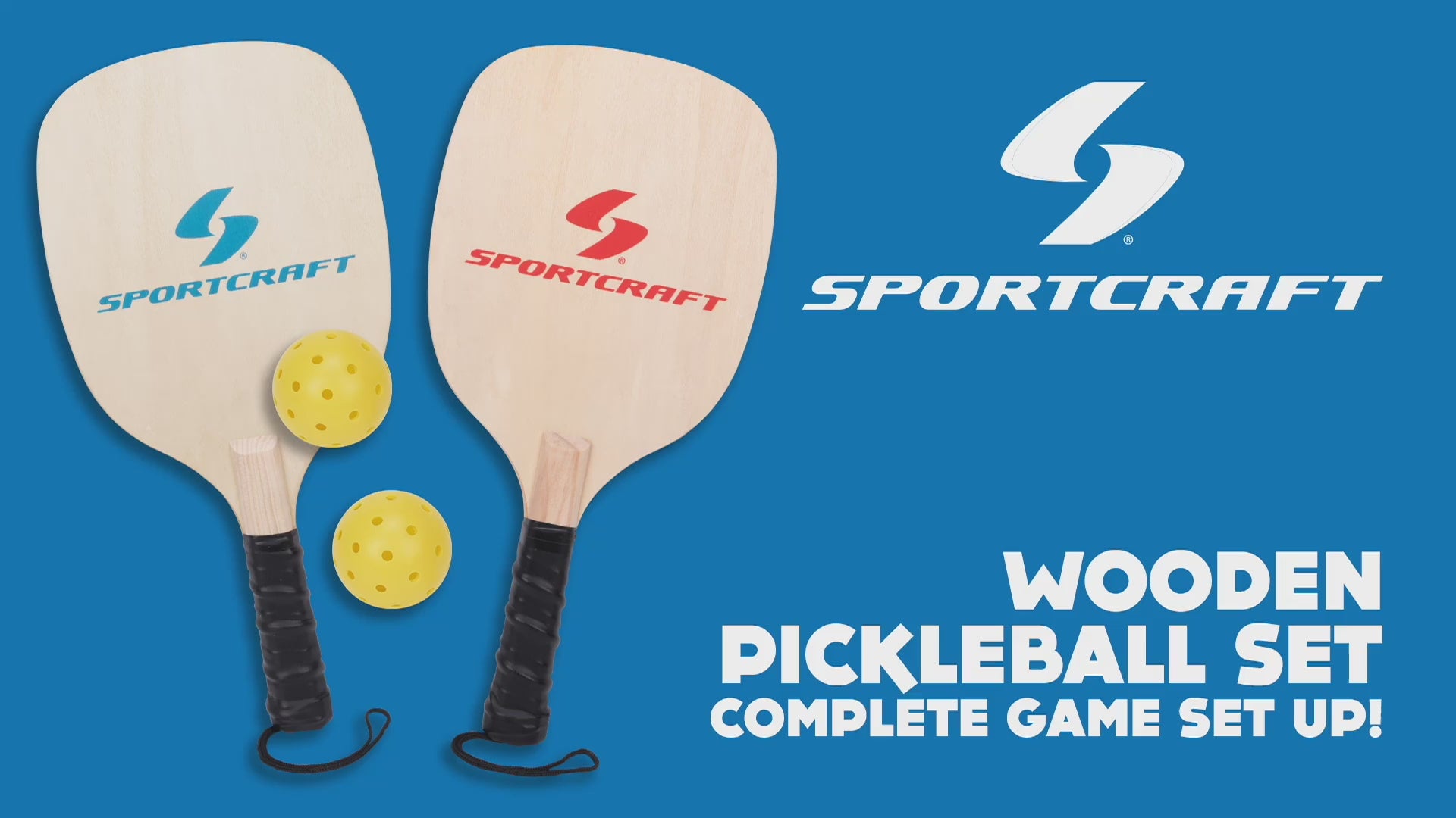 Sportcraft PickleBall Set - Video showing product
